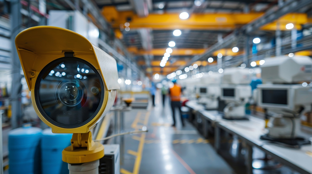 camaras de seguridad vigilando el interior de una fabrica con trabajadores ar 169 estilo crudo id de trabajo 0a1d8bf49e9a47dca93e89e62c458cba